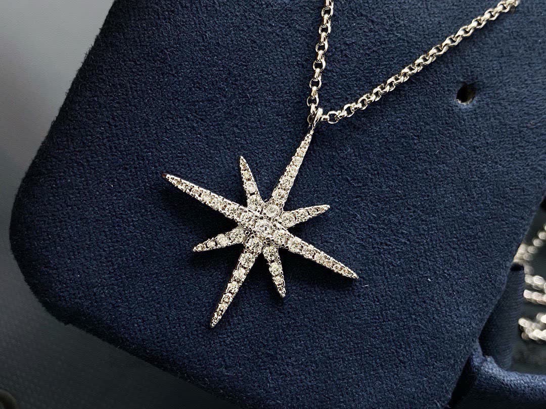 APM Monaco Star Shaped Diamond Necklace